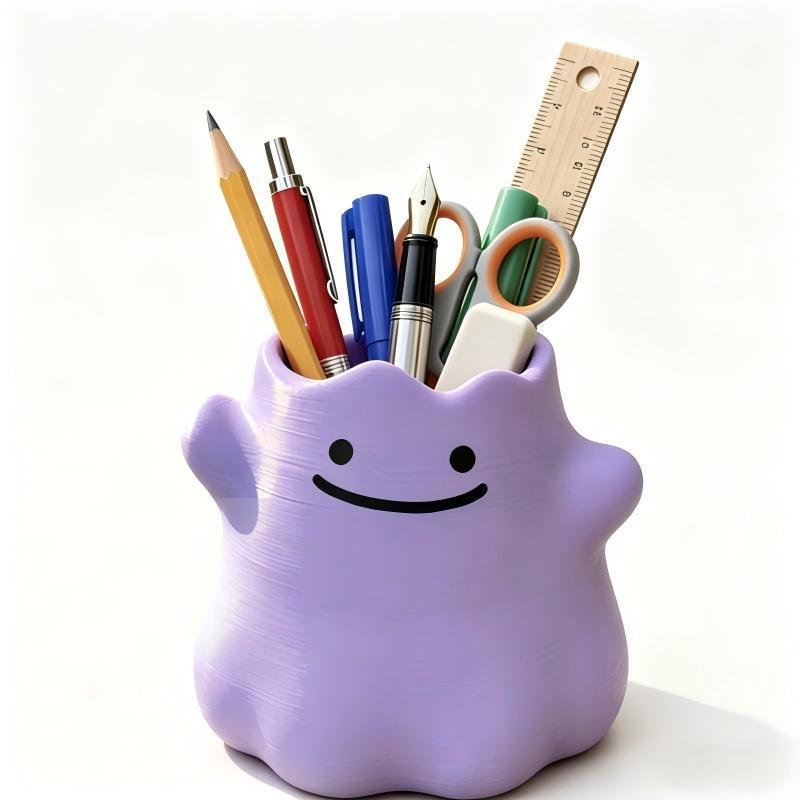 Desk Setup Organization - Tempat Pensil Pokemon Ditto, Kotak Penyimpanan