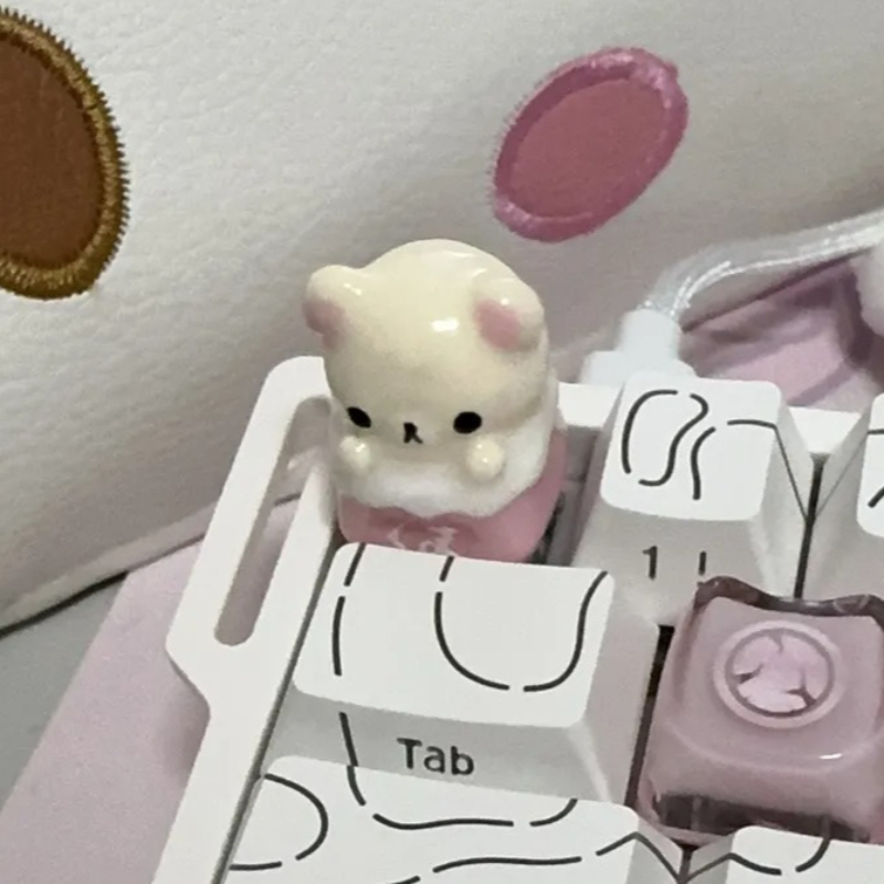 Desk Setup Gifts - Keycap Rilakkuma Kawaii, Keycap Anime Artisan