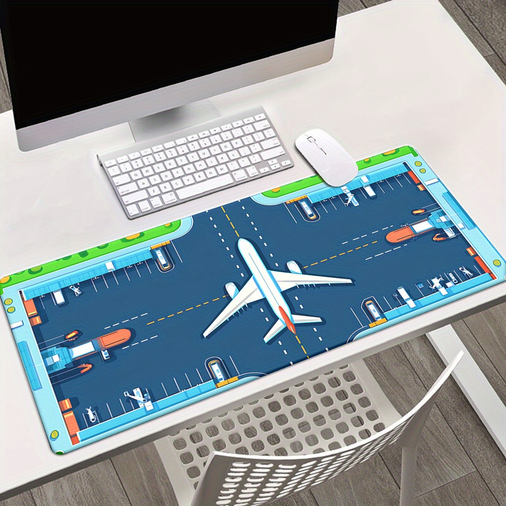 Desk Setup Gaming Pc - Alas Mouse Pad Pesawat Terbang Ukuran