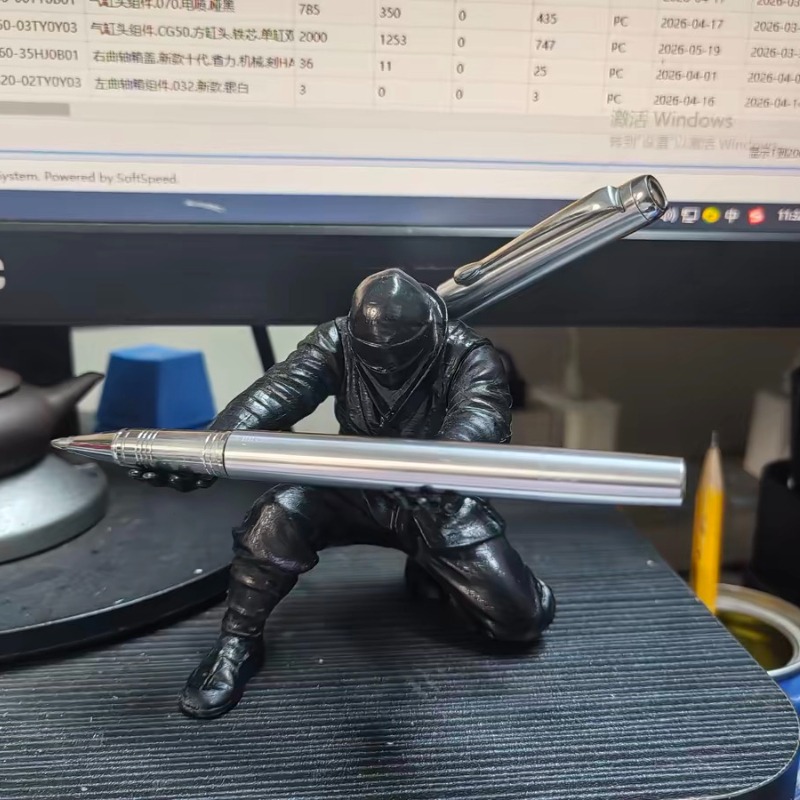 Desk Setup Gifts - Tempat Pensil Ninja Cetakan 3D, Hiasan