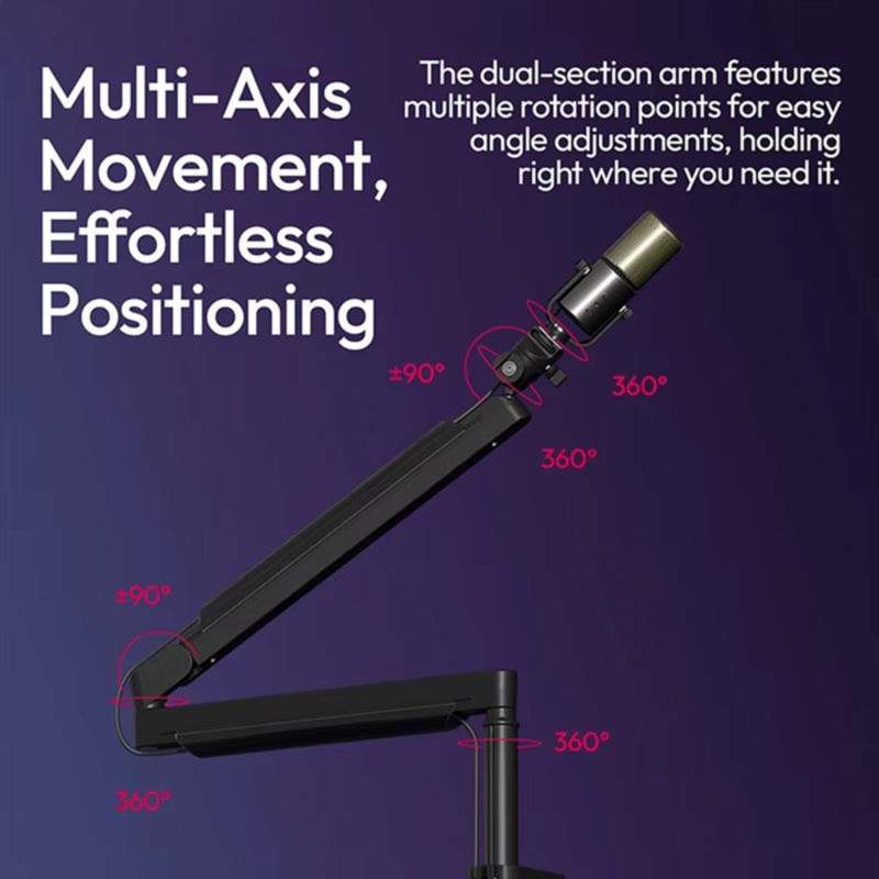 Desk Setup Streaming - Super Sale ZJ05 Lengan Mikrofon yang