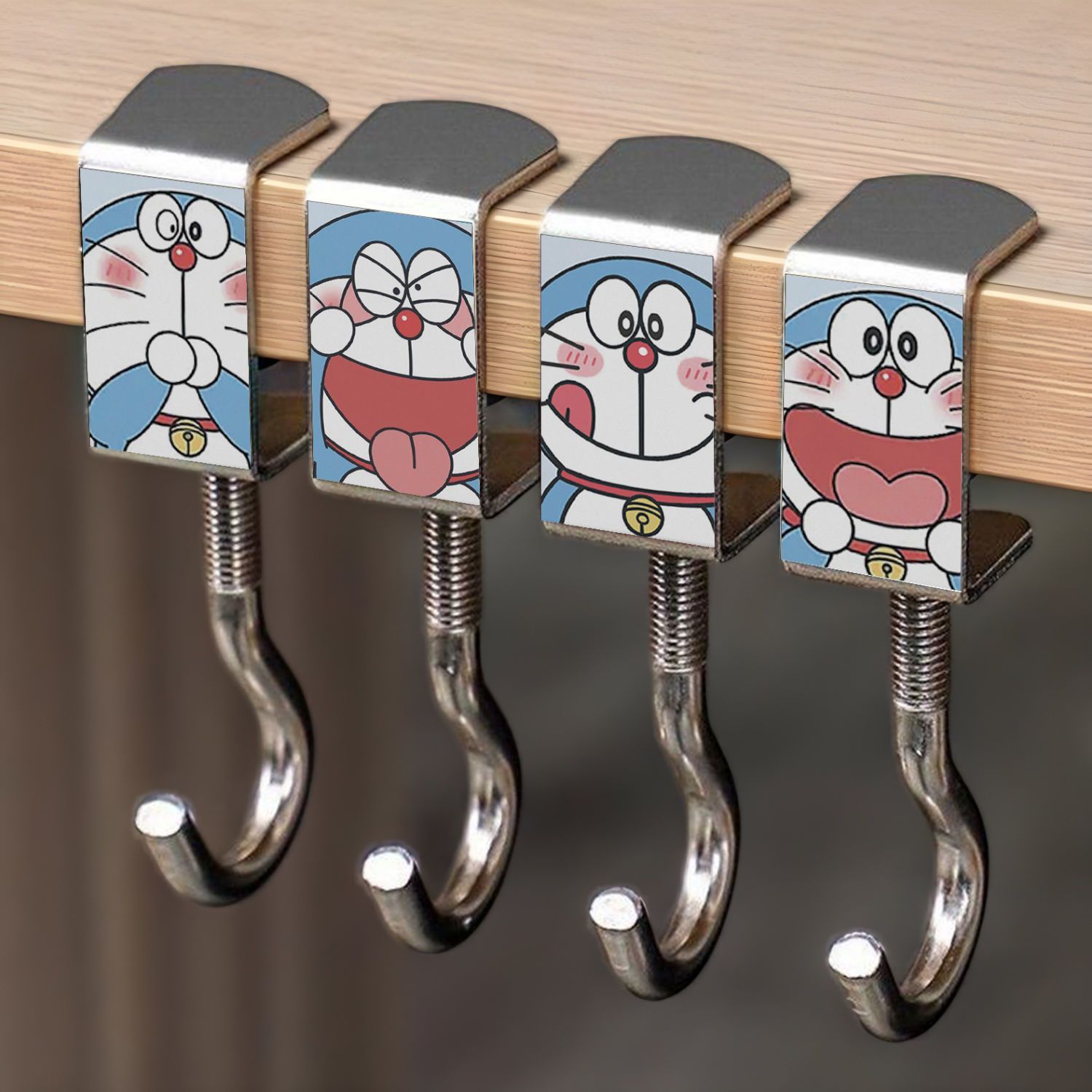 Desk Setup Organization - Gantungan Tas Samping Meja Doraemon, Dapat