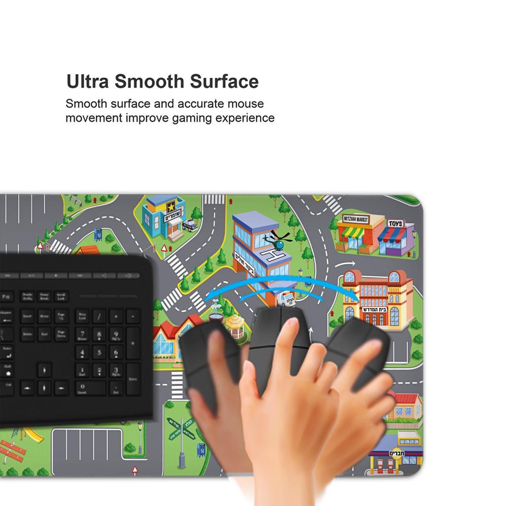 Alas Mouse kartun jalanan kota - Desk Setup Gaming Pc ulasan dan harga