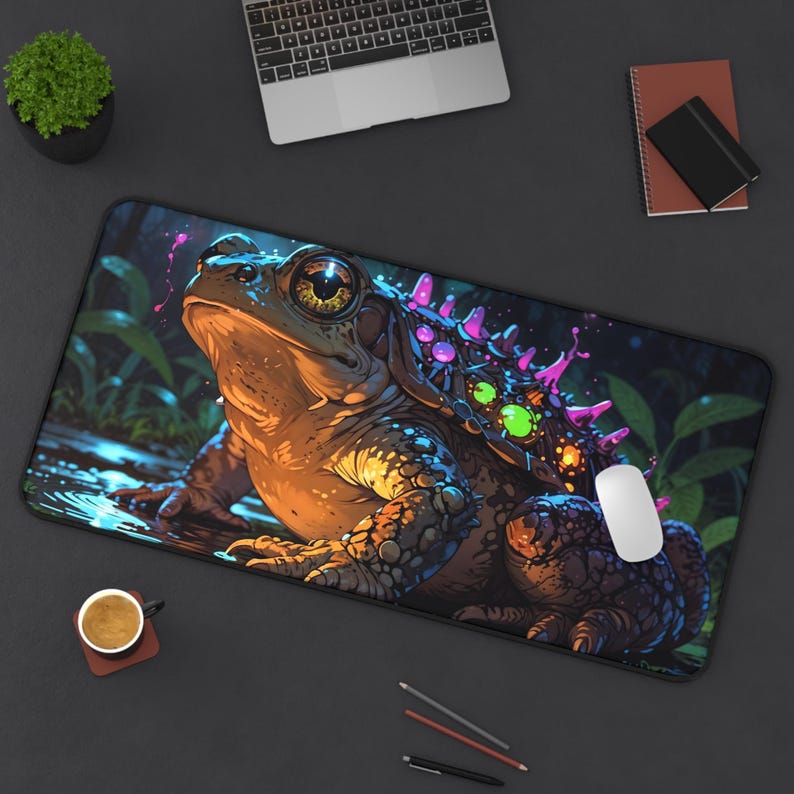 Alas Meja Katak Surgawi Lucu - - Desk Setup Workspace ulasan dan harga