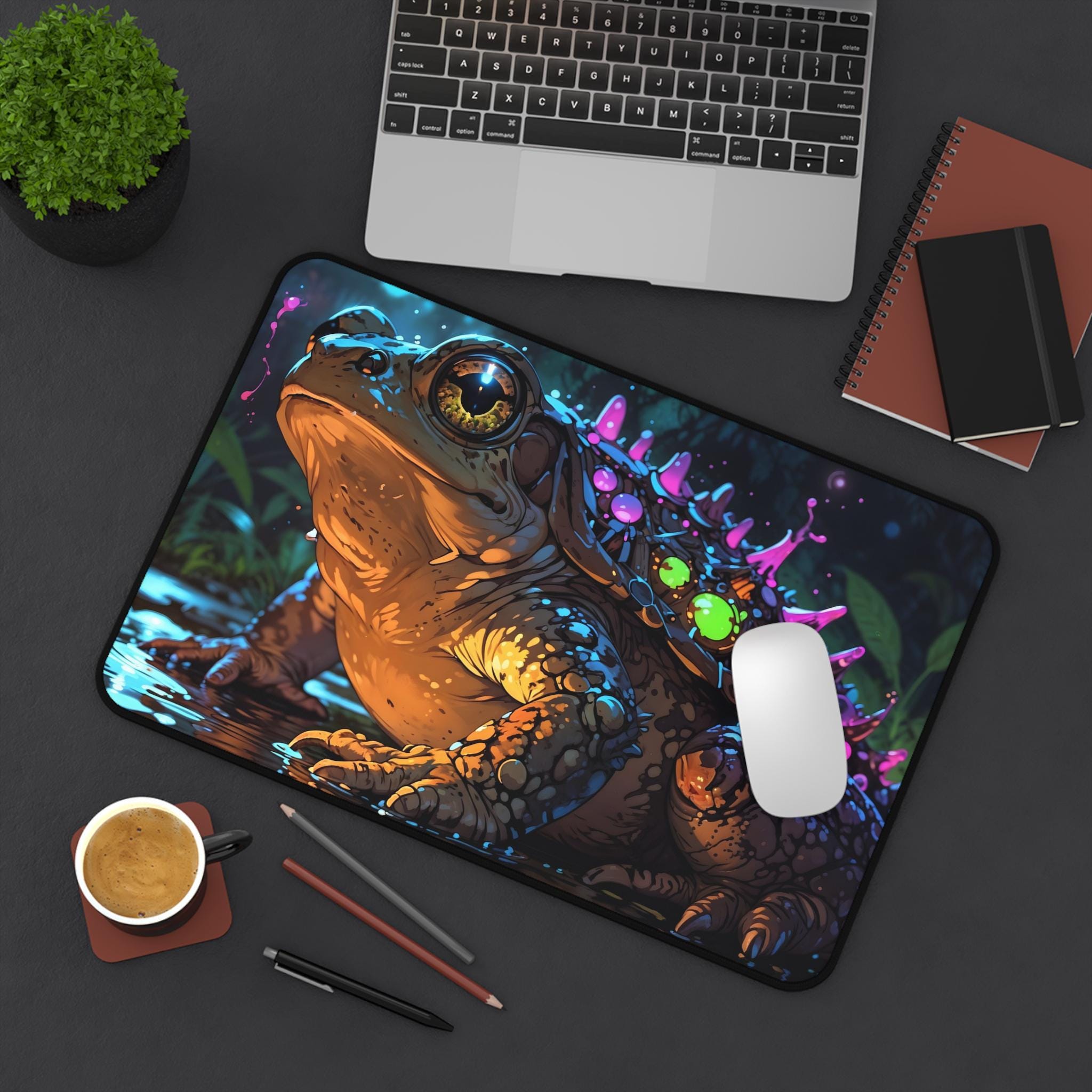 Alas Meja Katak Surgawi Lucu - - Desk Setup Workspace ulasan dan harga