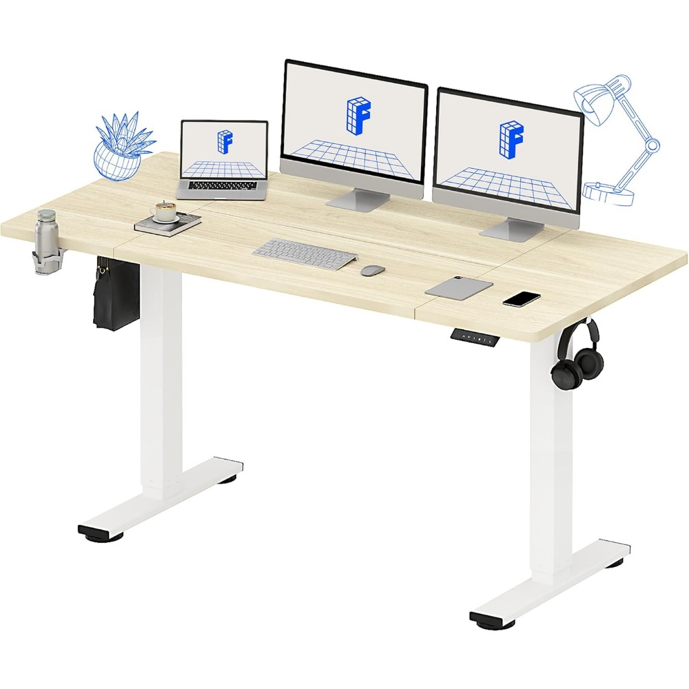 FLEXISPOT Meja Berdiri Elektri - Desk Setup Workspace ulasan dan harga