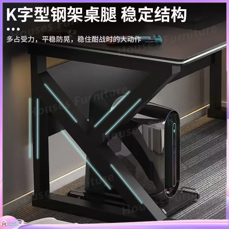 Meja Gaming Cafe Metal Hitam M - Desk Setup Gaming Pc ulasan dan harga