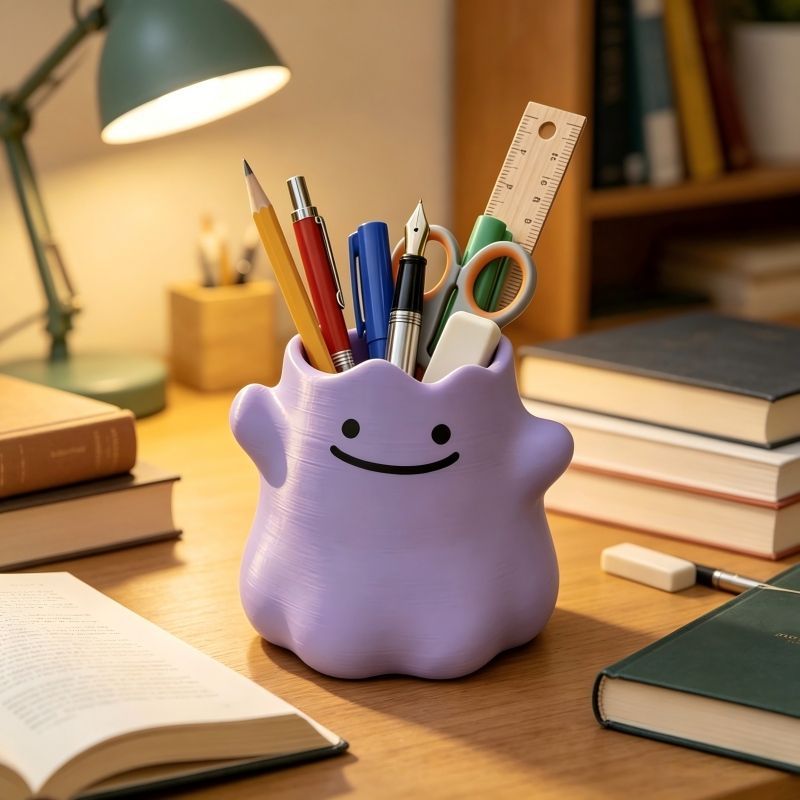Tempat Pensil Pokemon Ditto, K - Desk Setup Organization ulasan dan harga