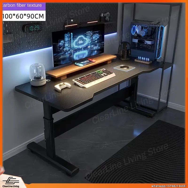 Meja Gaming Elektrik dengan Ke - Desk Setup Streaming ulasan dan harga