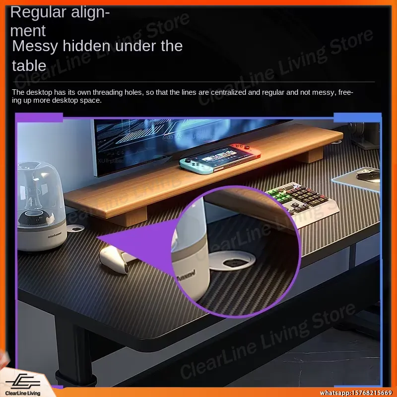 Meja Gaming Elektrik dengan Ke - Desk Setup Streaming ulasan dan harga