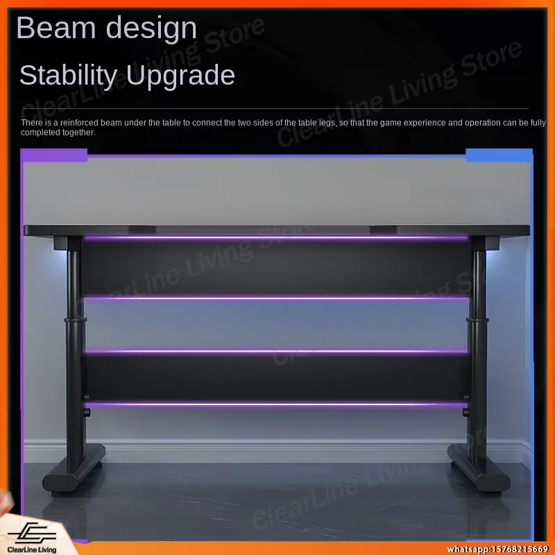 Meja Gaming Elektrik dengan Ke - Desk Setup Streaming ulasan dan harga