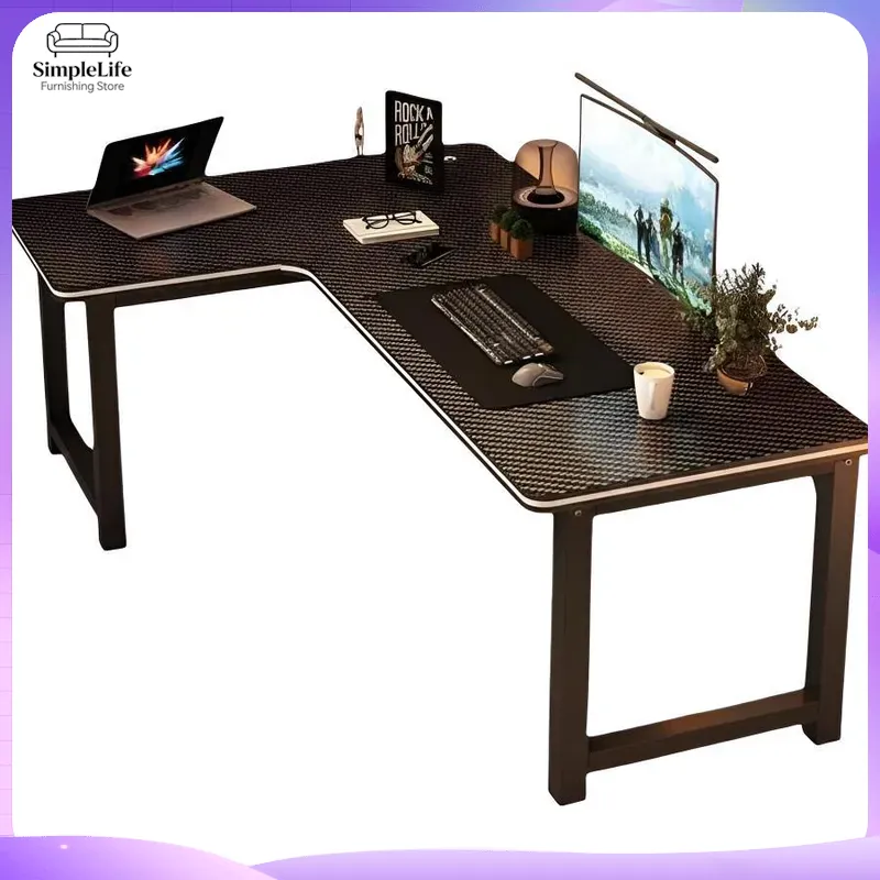 Meja Gaming Sudut dengan Rak P - Desk Setup Gaming Pc ulasan dan harga