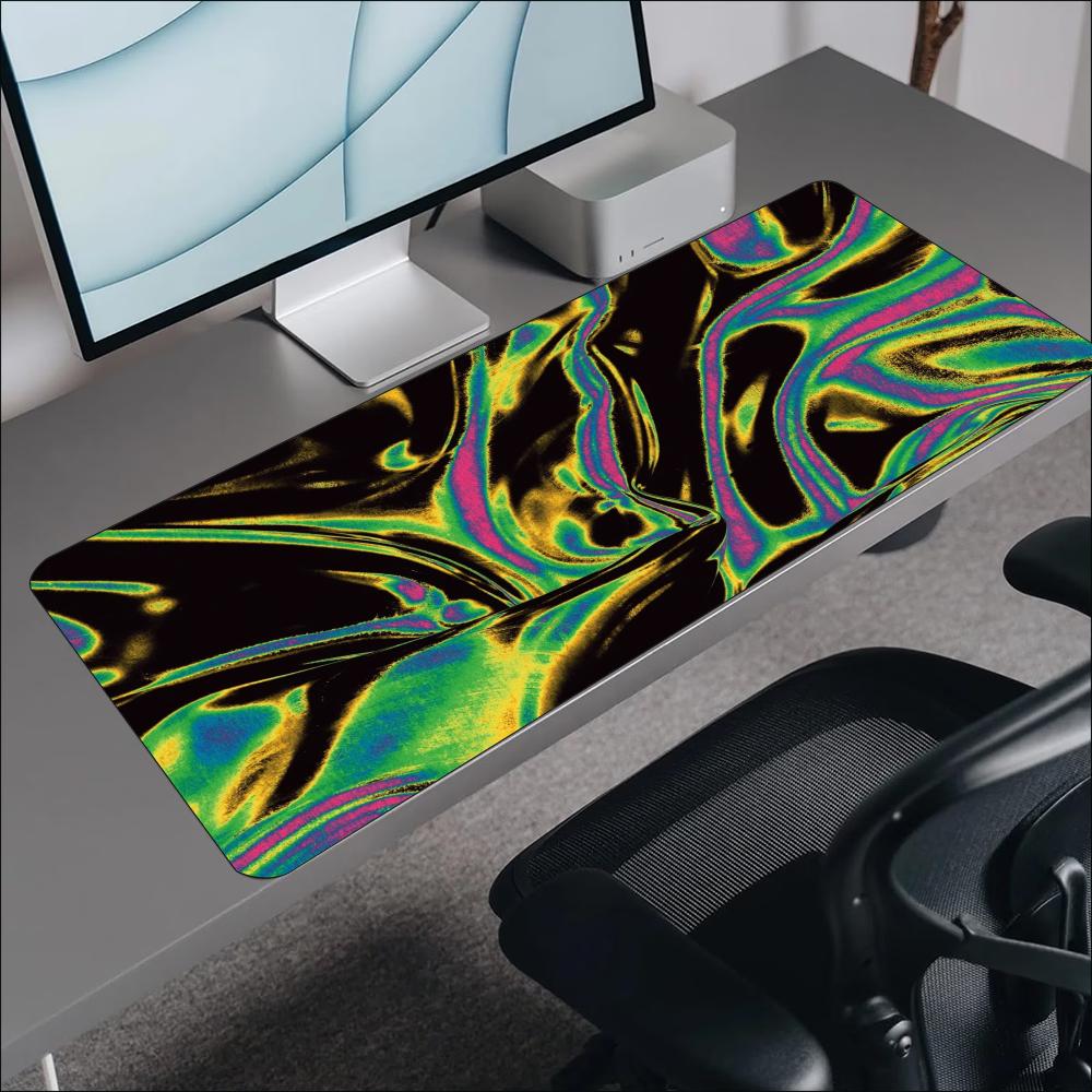 Alas Mouse Besar Motif Pusaran - Desk Setup Workspace ulasan dan harga