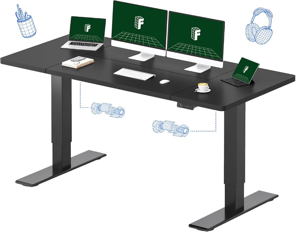 Meja Kerja Elektrik FLEXISPOT, - Desk Setup Workspace ulasan dan harga