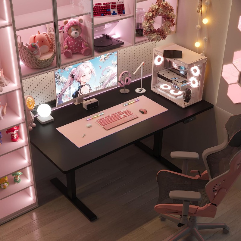 Meja Kerja Elektrik FLEXISPOT, - Desk Setup Workspace ulasan dan harga