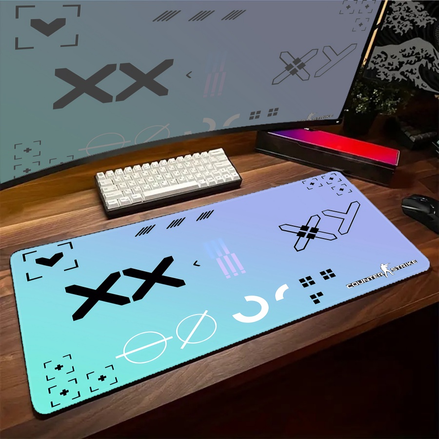 Kawaii XXL Alas Mouse Besar Lu - Desk Setup Gaming Pc ulasan dan harga