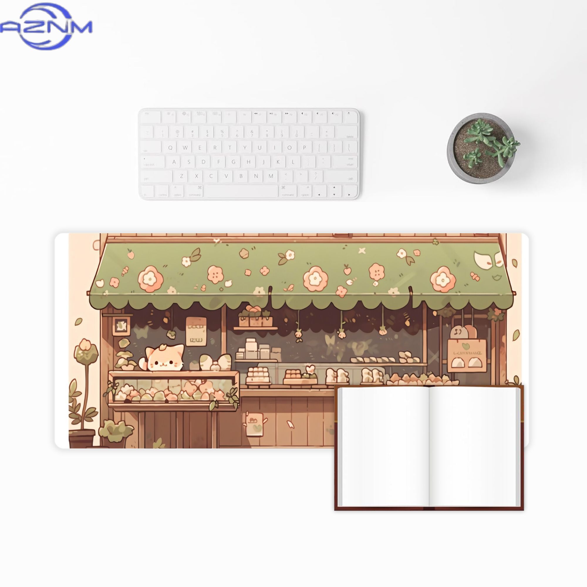 Alas Meja Besar Cat Bakery Aes - Desk Setup Streaming ulasan dan harga