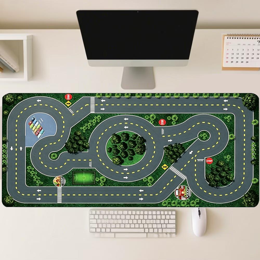 Alas Mouse Besar Motif Peta Ja - Desk Setup Workspace ulasan dan harga