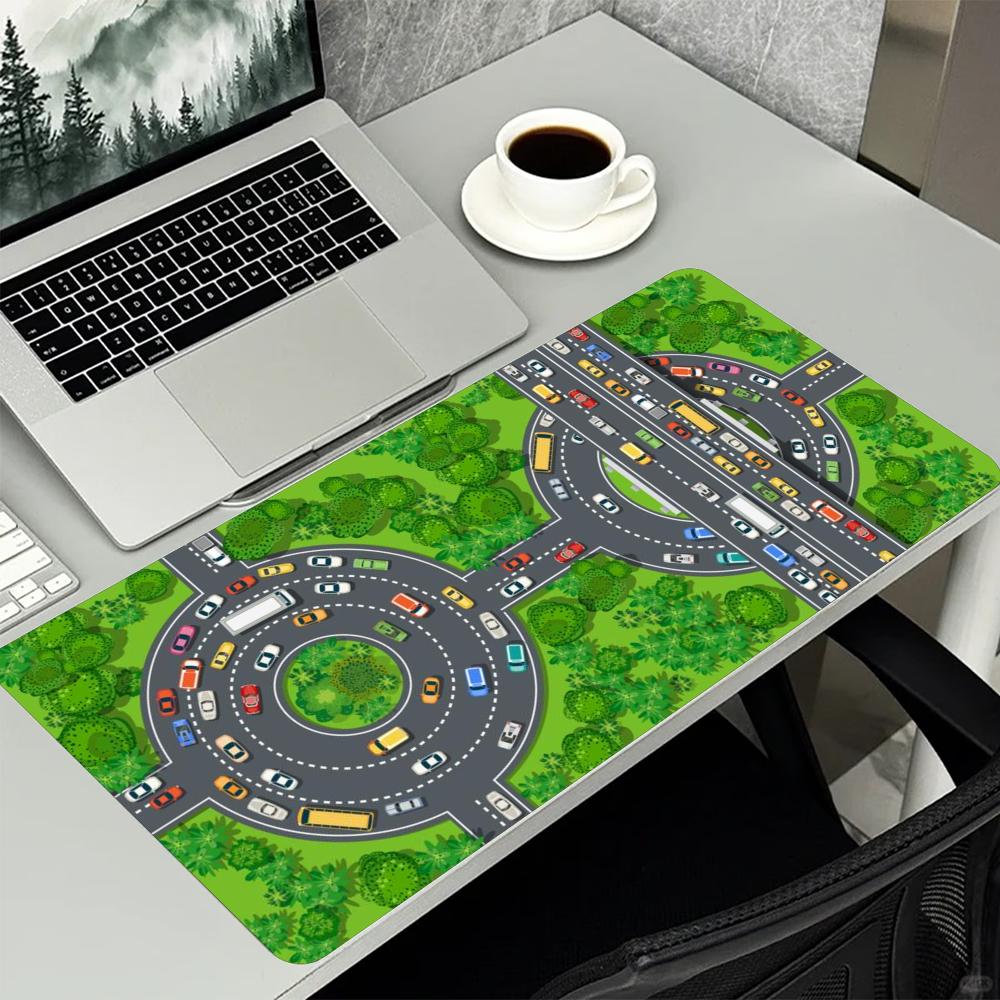 Alas Mouse Besar Motif Peta Ja - Desk Setup Workspace ulasan dan harga