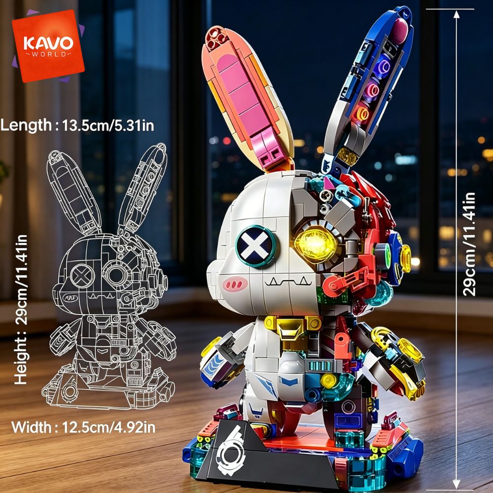 KAVOWORLD 1377PCS Set Blok Ban - Desk Setup Gifts ulasan dan harga
