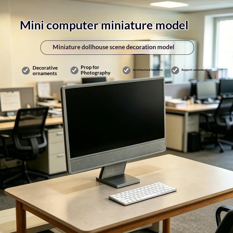 Model Komputer Mini Realistis, - Desk Setup Photo ulasan dan harga