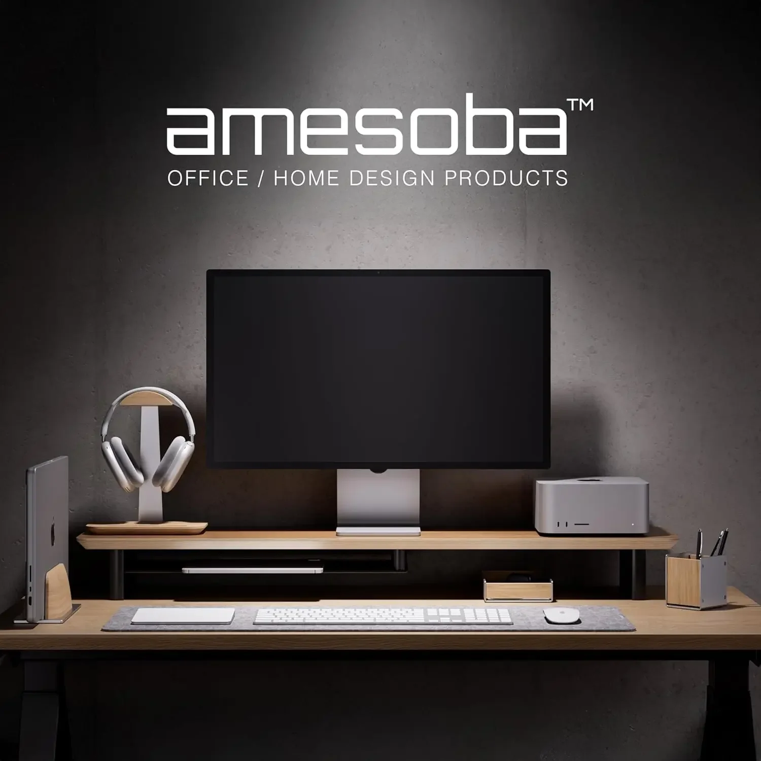 Meja Ergonomis Dua Tingkat Whi - Desk Setup Workspace ulasan dan harga