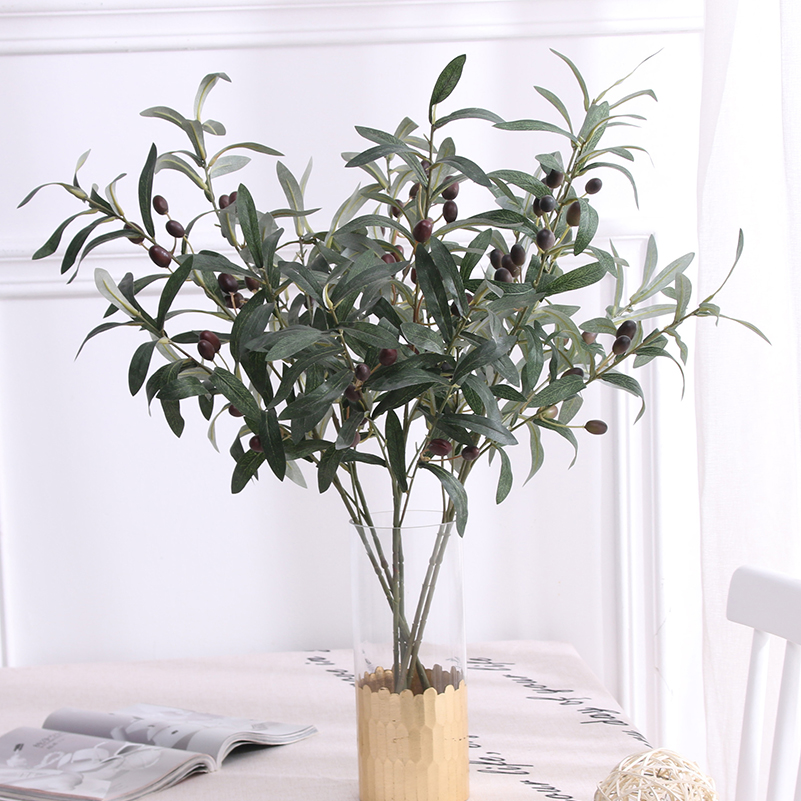 Tanaman Buatan Daun Hijau Zait - Desk Setup Photo ulasan dan harga