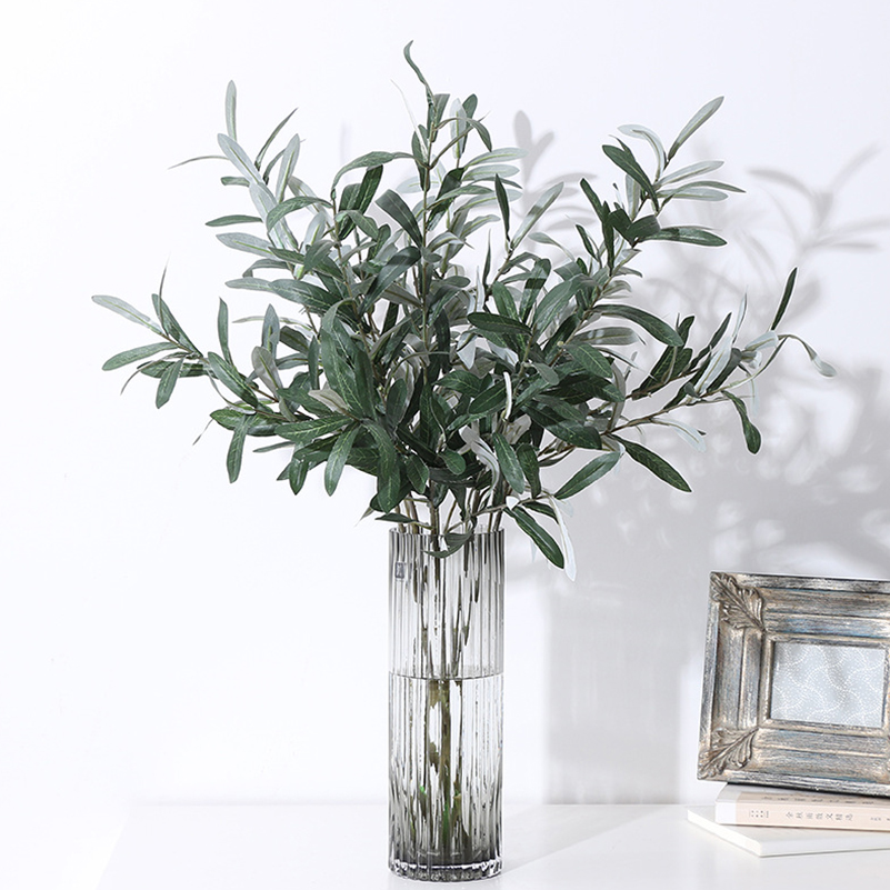 Tanaman Buatan Daun Hijau Zait - Desk Setup Photo ulasan dan harga