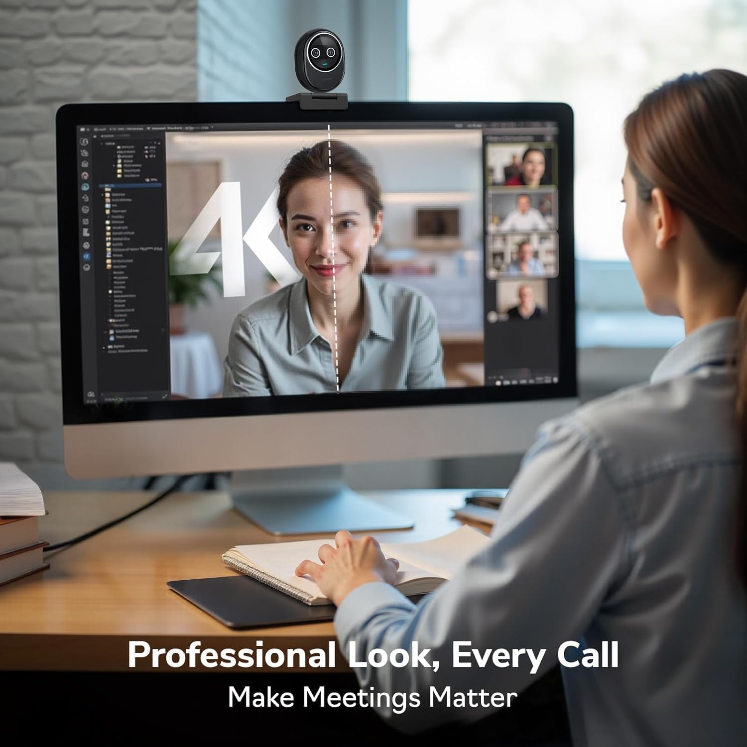 Webcam 4K EMEET Kamera Ganda B - Desk Setup Streaming ulasan dan harga
