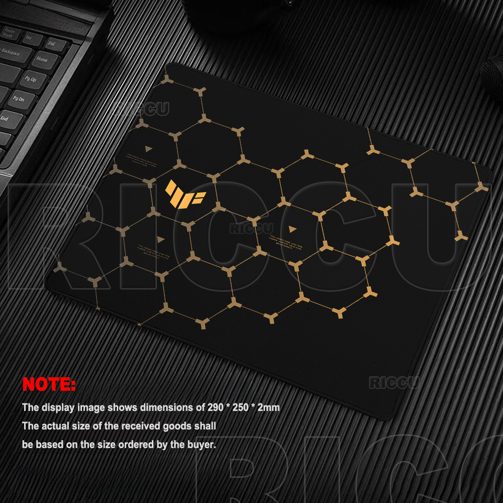 Alas Mouse Gaming TUF Hexagon  - Desk Setup Black And White ulasan dan harga