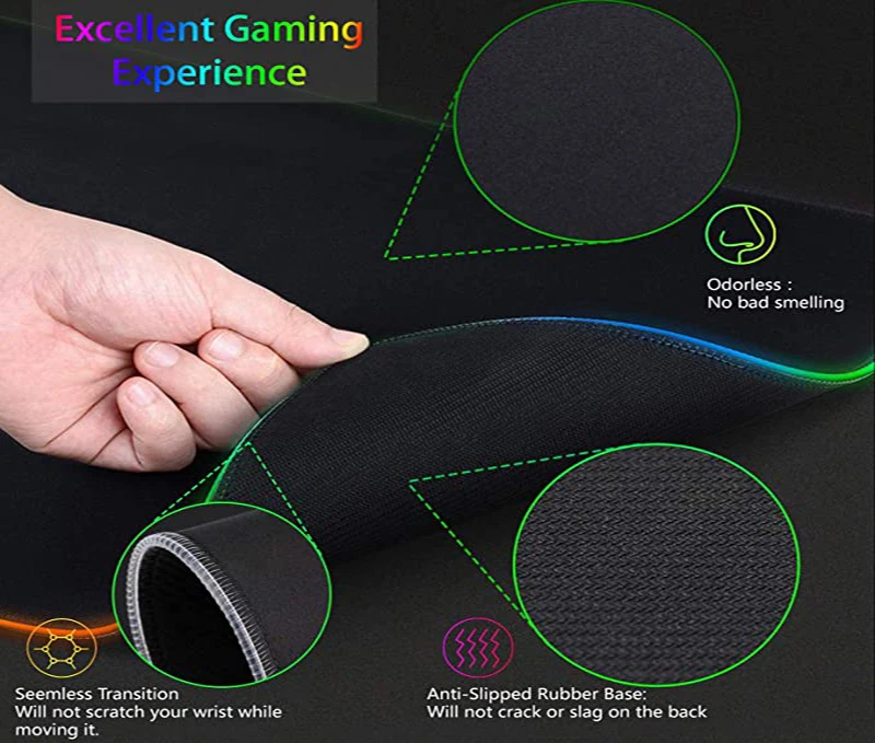 Alas Mouse RGB XXL HD Besar Hi - Desk Setup Gaming Pc ulasan dan harga