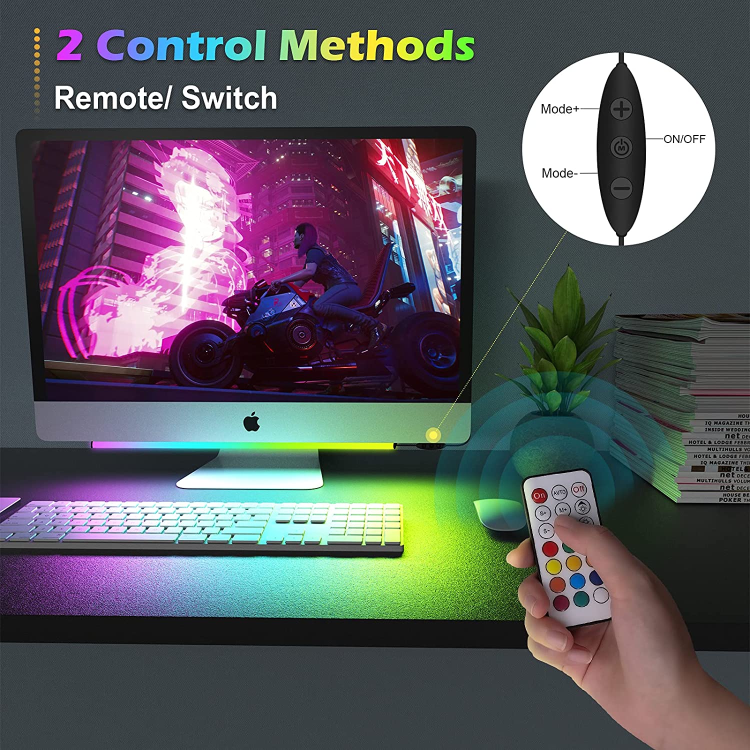 Lampu LED dekorasi ruang Game, - Desk Setup Gaming Pc ulasan dan harga