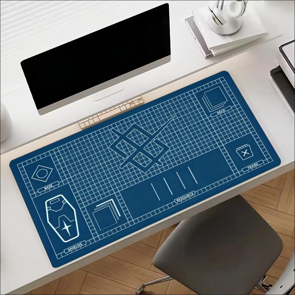 Alas Mouse Besar Berpola Grid, - Desk Setup Workspace ulasan dan harga